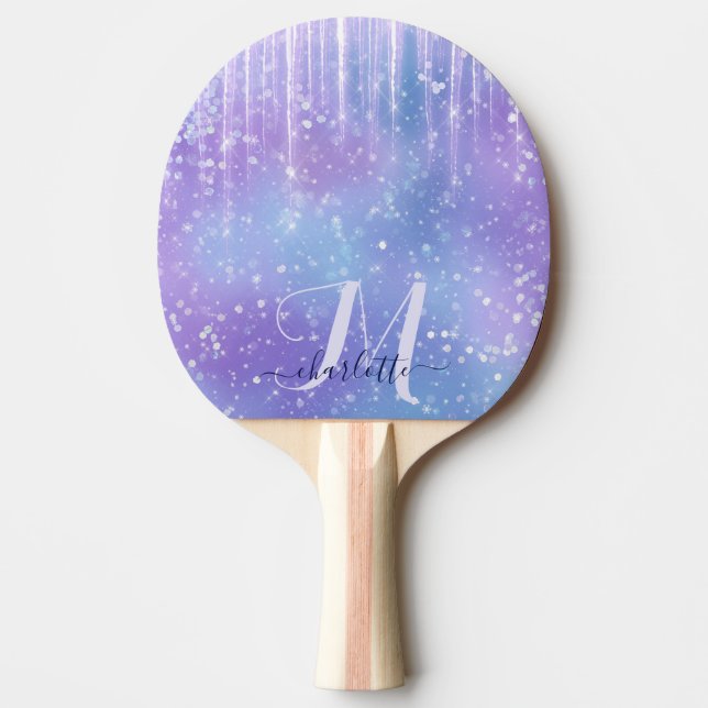 Raquette De Ping Pong Élégant et brillant pourpre (Devant)