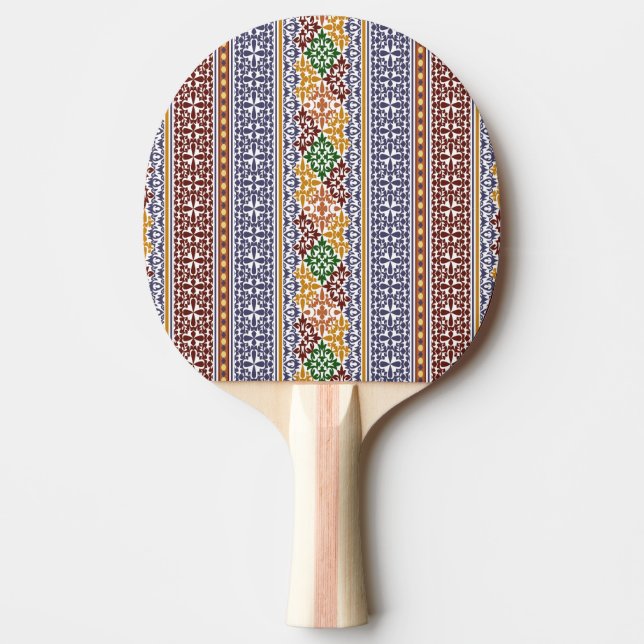 Raquette De Ping Pong élégant motif ethnique (Devant)