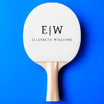 Raquette De Ping Pong Élégant professionnel simple Monogramme minimalist<br><div class="desc">Découvrez notre Elegant Professional Simple Monogram Minimalist Collection : Elevez votre style avec une sophistication intemporelle et une élégance sobre. Réalisée avec une attention minutieuse aux détails, cette collection présente des designs minimalistes ornés de votre monogramme personnalisé. Chaque pièce respire le professionnalisme et le raffinement, parfait pour faire une impression...</div>