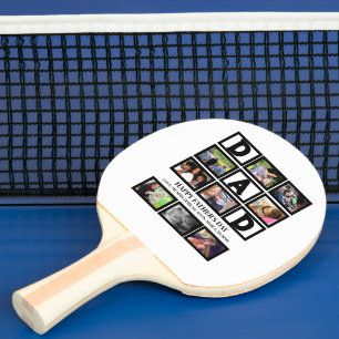 Raquette De Ping Pong Élégante Personnalisation Bonne Fête des pères 9 P