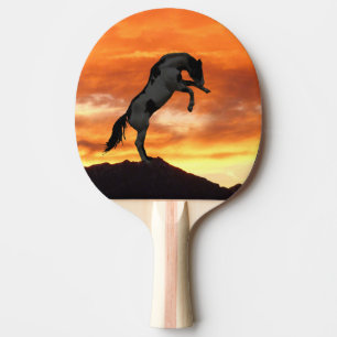 Raquette De Ping Pong Élevage de la palette de ping-pong de cheval