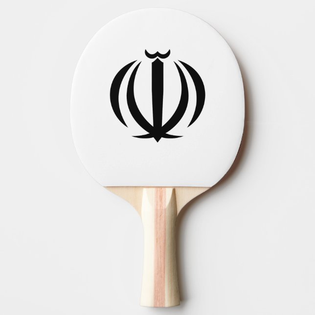 Raquette De Ping Pong emblème iranien (Devant)