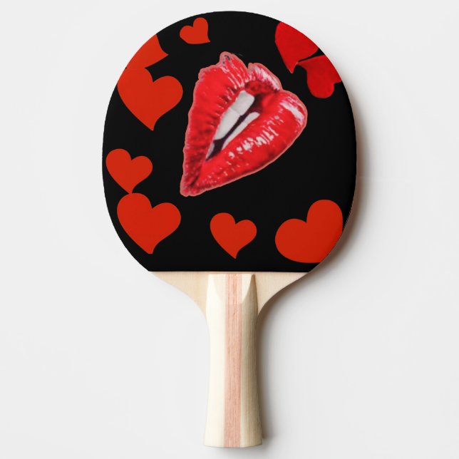 Raquette De Ping Pong Embrasse-moi beaucoup (Devant)