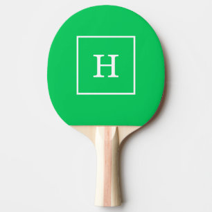 Raquette De Ping Pong Emerald Green White Framed