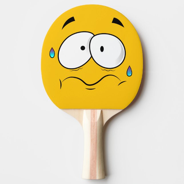 Raquette De Ping Pong Emoji Jaune (Devant)