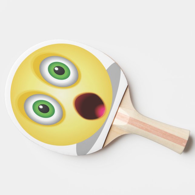 Raquette De Ping Pong Emoji - Visage drôle (Côté)