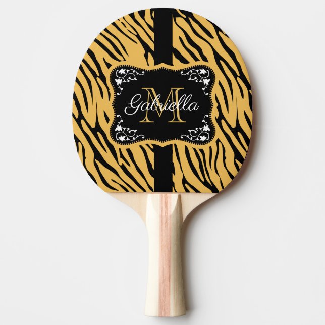 Raquette De Ping Pong Empreinte de léopard (Devant)