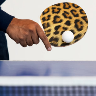 Raquette De Ping Pong Empreinte de léopard