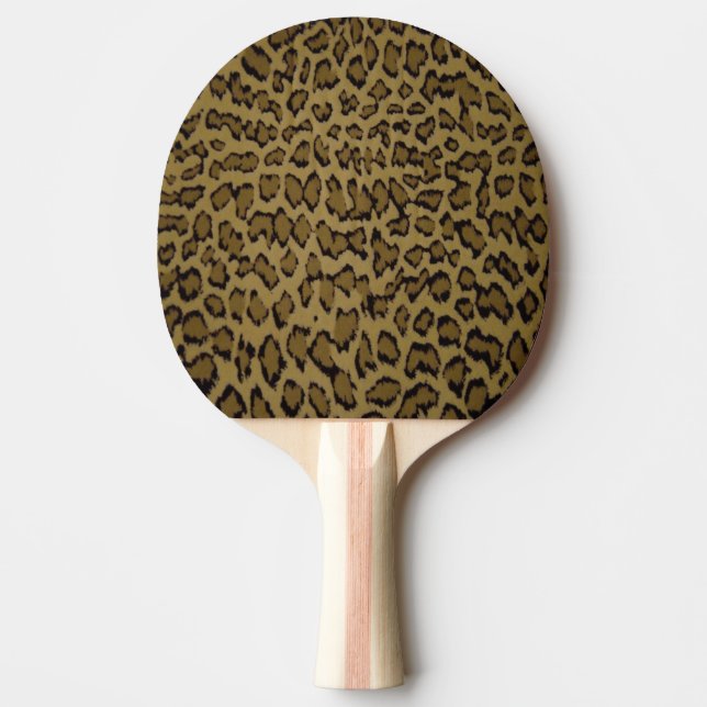 RAQUETTE DE PING PONG EMPREINTE DE LÉOPARD ANIMAL (Devant)