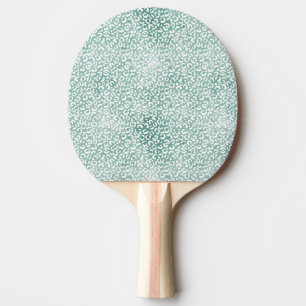 Raquette De Ping Pong Empreinte de léopard blanc à la menthe