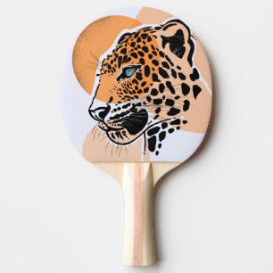 Raquette De Ping Pong Empreinte de léopard Ping Pong Paddle