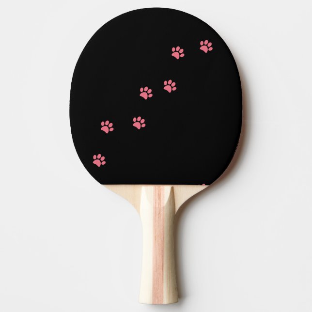 Raquette De Ping Pong Empreintes de pattes (Devant)