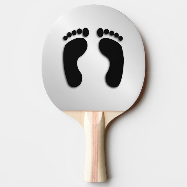 Raquette De Ping Pong Empreintes de pieds nus (Dos)