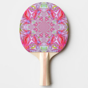 Raquette de Ping Pong en Cristal Rouge