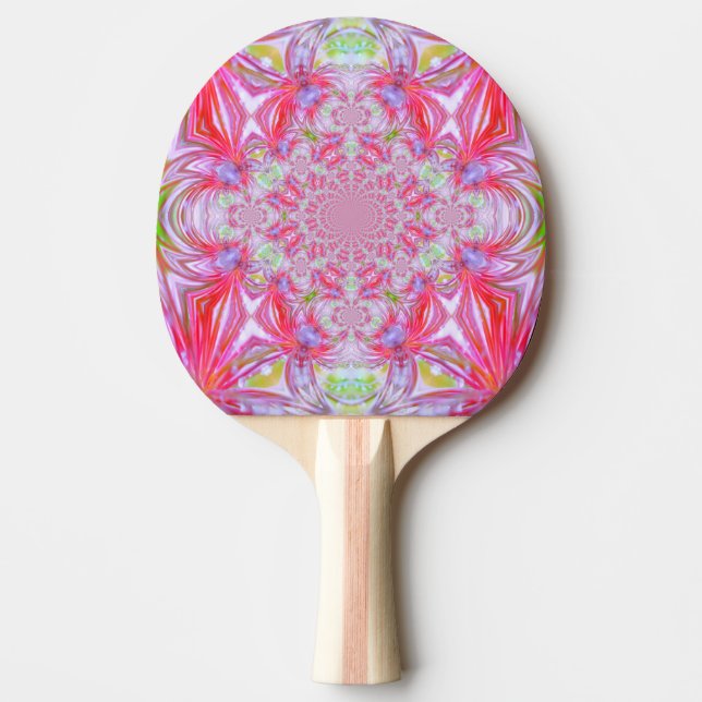 Raquette de Ping Pong en Cristal Rouge (Devant)