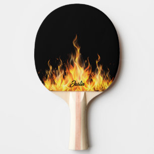Raquette De Ping Pong En feu Personnalisé 