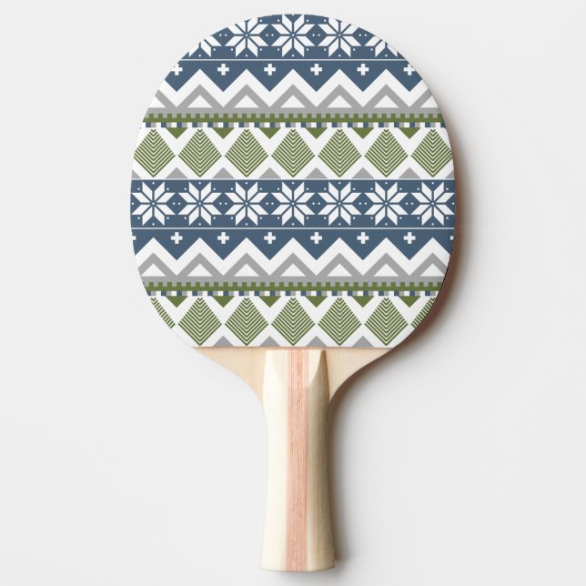Raquette de ping pong en pull d'hiver (Devant)