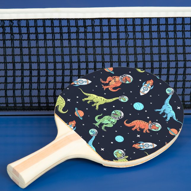 Raquette De Ping Pong Enfants Dinosaur Astronaut Motif (Insitu)