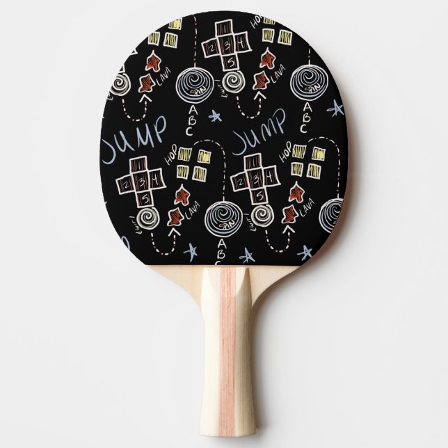 Raquette De Ping Pong Enfants Enseignant Plaisir Jeux Playground Chalkbo (Devant)