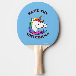 Raquette De Ping Pong Enregistrer Les Unicornes