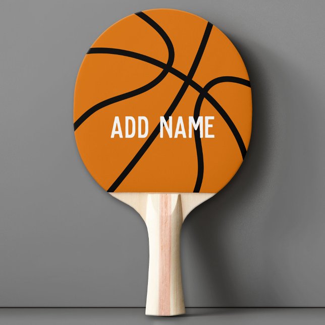 Raquette De Ping Pong Enseignant de basket-ball ou d'éducation physique (Custom Ping Pong Paddle with a Sports Theme)