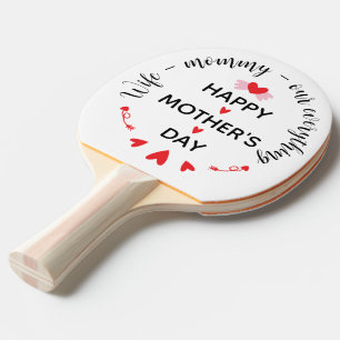 Raquette De Ping Pong Épouse Maman Tout Pour Nous Mignonne Fête Des Mère