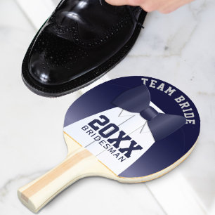 Raquette De Ping Pong Équipe mariage Bride Bride Ping Pong Paddle