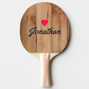 Raquette De Ping Pong Érable Signature Cœur Vintage Rough Cut