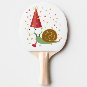 Raquette De Ping Pong Escargot Confetti Party