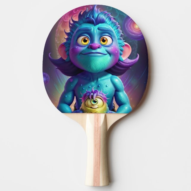 Raquette De Ping Pong Espace Alien & Ami (Devant)
