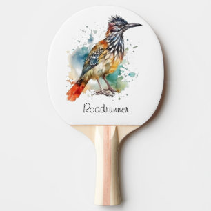 Raquette De Ping Pong Esprit du désert, Grand Géocoucou en aquarelle, pe