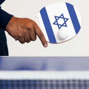Raquette De Ping Pong Etat d'Israël Drapeau, Étoile de David Juifs
