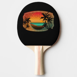 RAQUETTE DE PING PONG ÉTÉ PLAGE NATURE VINTAGE