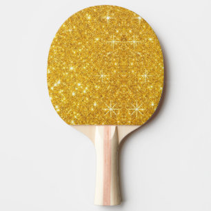 Raquette De Ping Pong Étincelle dorée