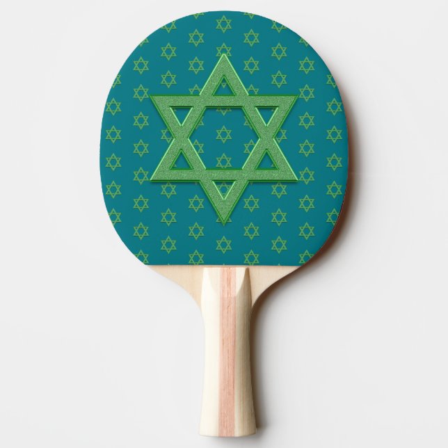 Raquette De Ping Pong Étoile verte de David sans marin (Dos)