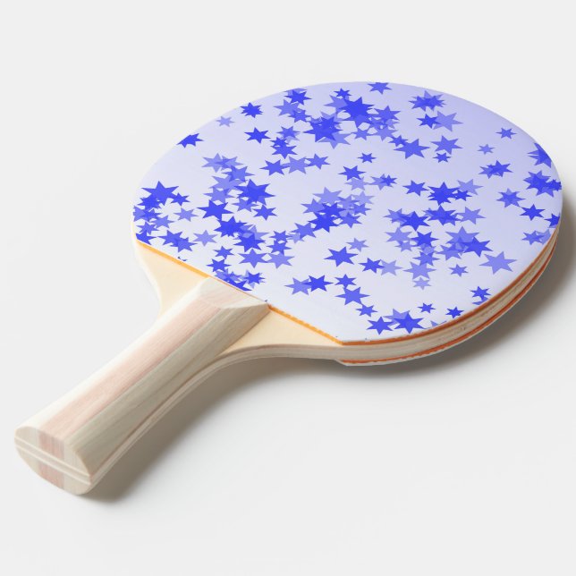 Raquette De Ping Pong Étoiles de lavande (Devant Angle)