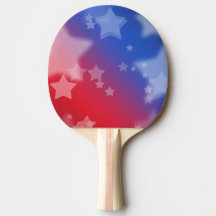 Étoiles patriotiques Ping Pong Paddle