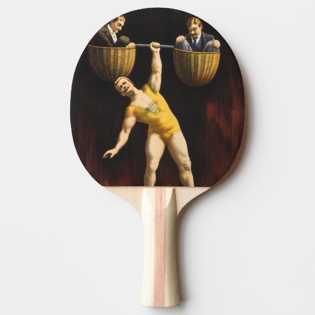 Raquette De Ping Pong Eugen Sandow l'haltérophile de vaudeville Sandow (Devant)