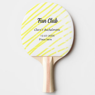 Raquette De Ping Pong événement Fun Club enterrement de vie de jeune fil