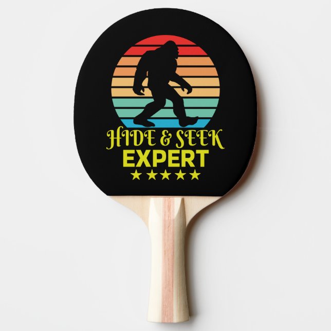 Raquette De Ping Pong Expert Bigfoot Cache-Cache Drôle (Dos)