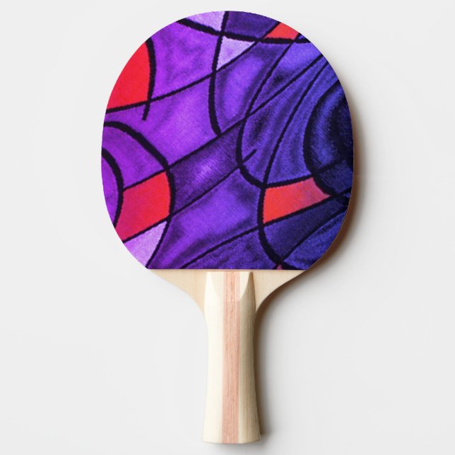 Raquette De Ping Pong Expressionnisme Moderne (Dos)