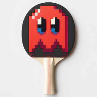 Raquette De Ping Pong fantôme red pixel art fanart PacMan 