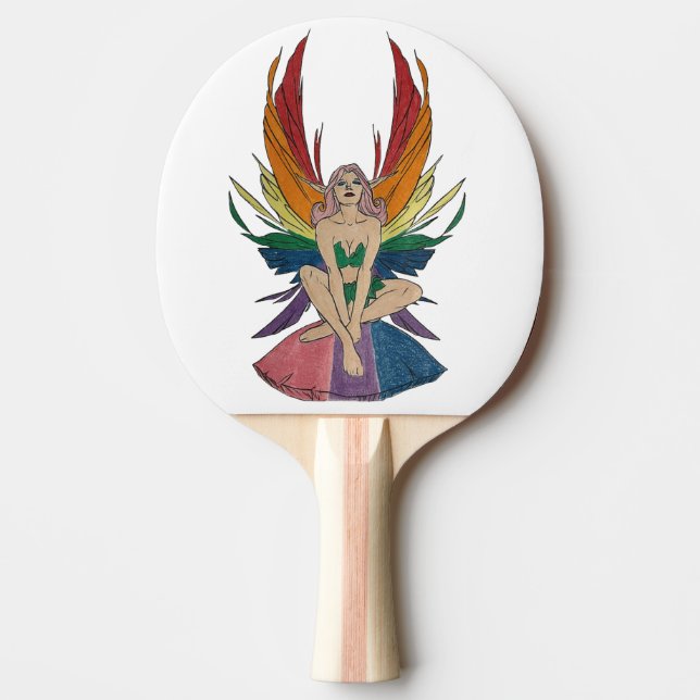 Raquette De Ping Pong Fée bisexuelle (Devant)
