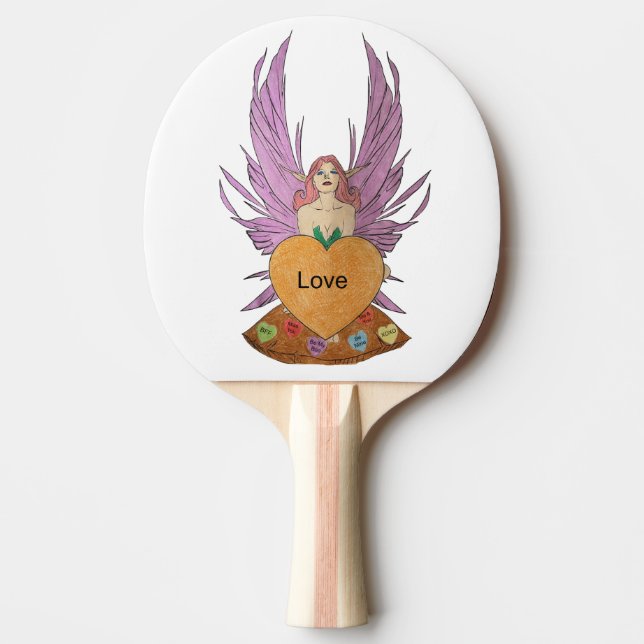 Raquette De Ping Pong Fée de la Saint-Valentin (Devant)