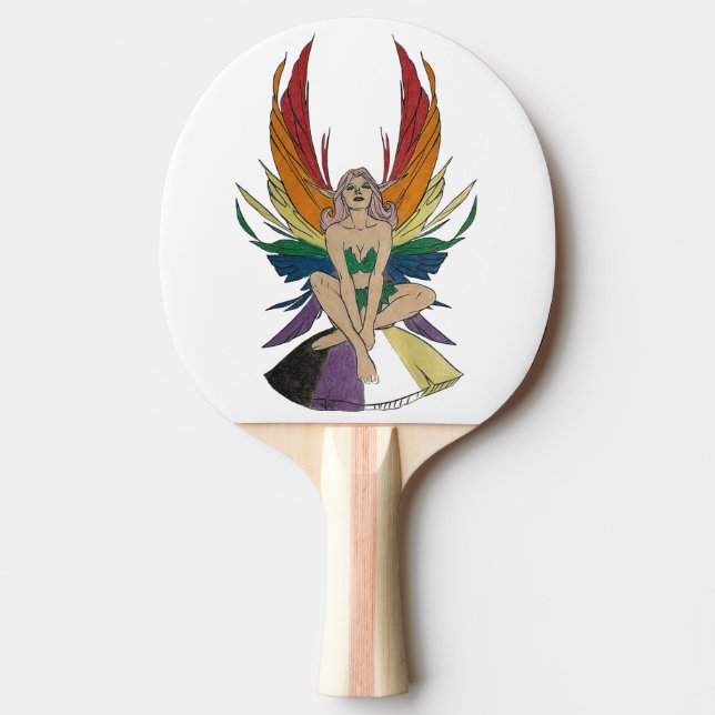 Raquette De Ping Pong Fée non-binaire (Devant)