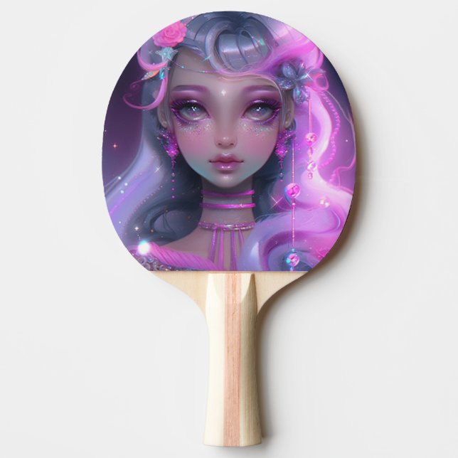 Raquette De Ping Pong Fée rose pastel douce (Devant)
