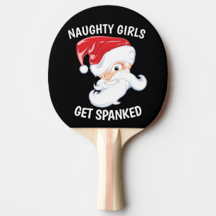 RAQUETTE DE PING PONG FEMME DE NOËL PETITE AMIE DRÔLE PÈRE NOËL