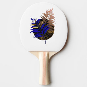 Raquette De Ping Pong Ferme bleue sur cercle noir