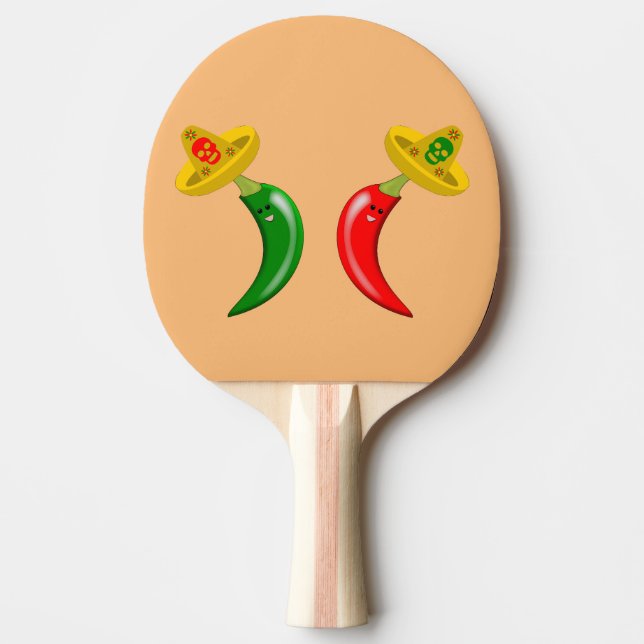 Raquette De Ping Pong Fête des Mexicains Morts (Devant)