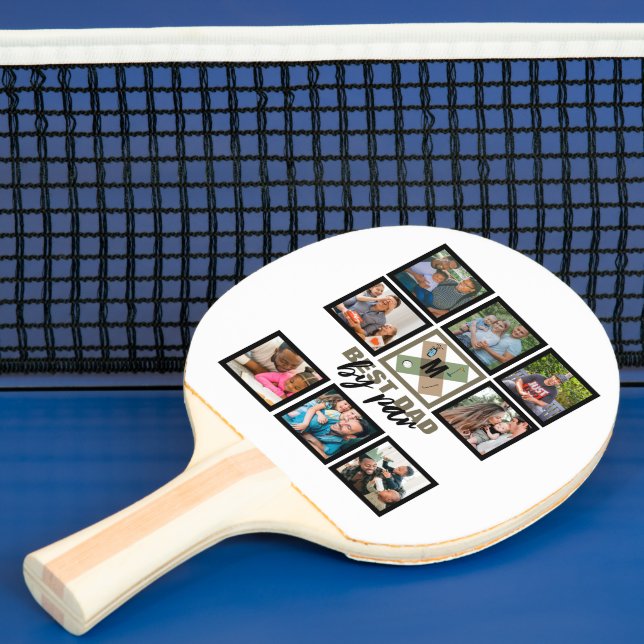 Raquette De Ping Pong Fête des pères Personnalisée Meilleur Papa Par Par (Insitu)